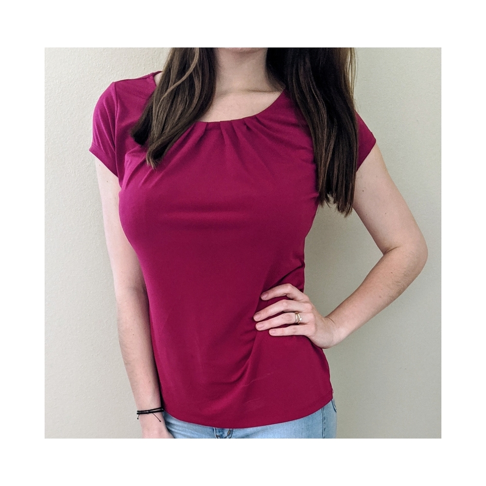 Fuchsia Blouse.